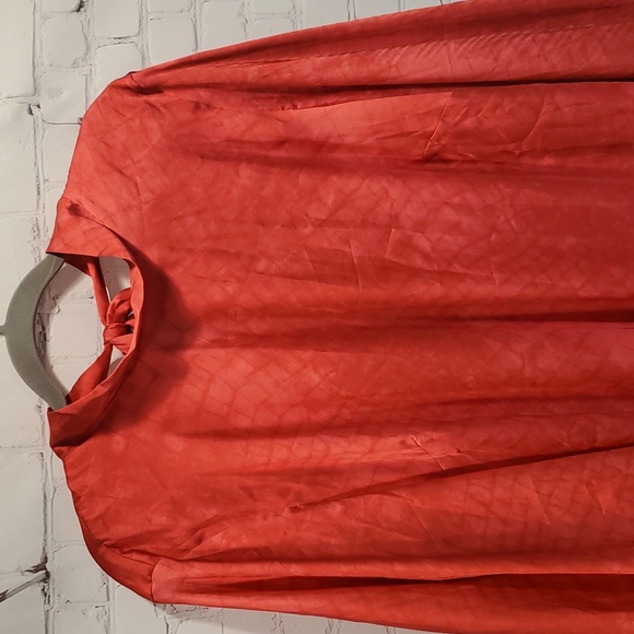 ASOS luxe curve pink open back bell sleeve mini dress - Picture 2 of 9